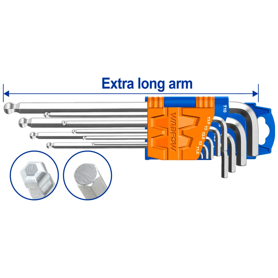 Wadfow WHK2292 Ball Point Hex Key (Extra Long Arm) Secondary image