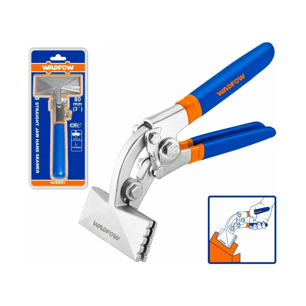 Wadfow WZB8002 Offset Jaw Hand Seamer 3" | Wadfow by KHM Megatools Corp.