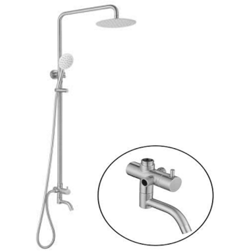 Waterhouse WH-SHOWERSUS-ROUND Round Shower Set Stainless - KHM Megatools Corp. Main image