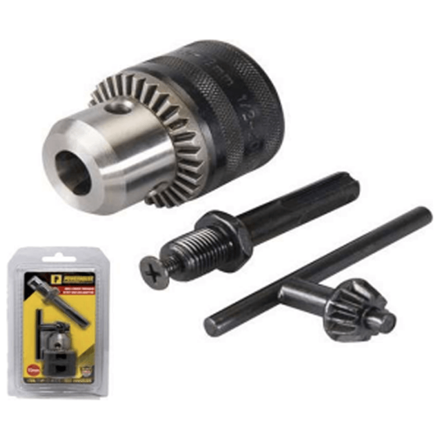Powerhouse Drill Chuck Threaded w/ Key & SDS Adaptor - KHM Megatools Corp. Main image