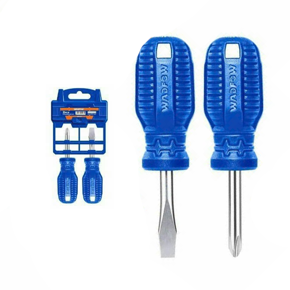 Wadfow WSS2202 Stubby Screwdriver Set 2Pcs | Wadfow by KHM Megatools Corp. Main image