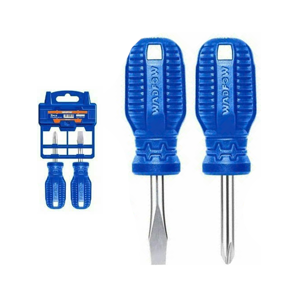 Wadfow WSS2202 Stubby Screwdriver Set 2Pcs | Wadfow by KHM Megatools Corp. Main image