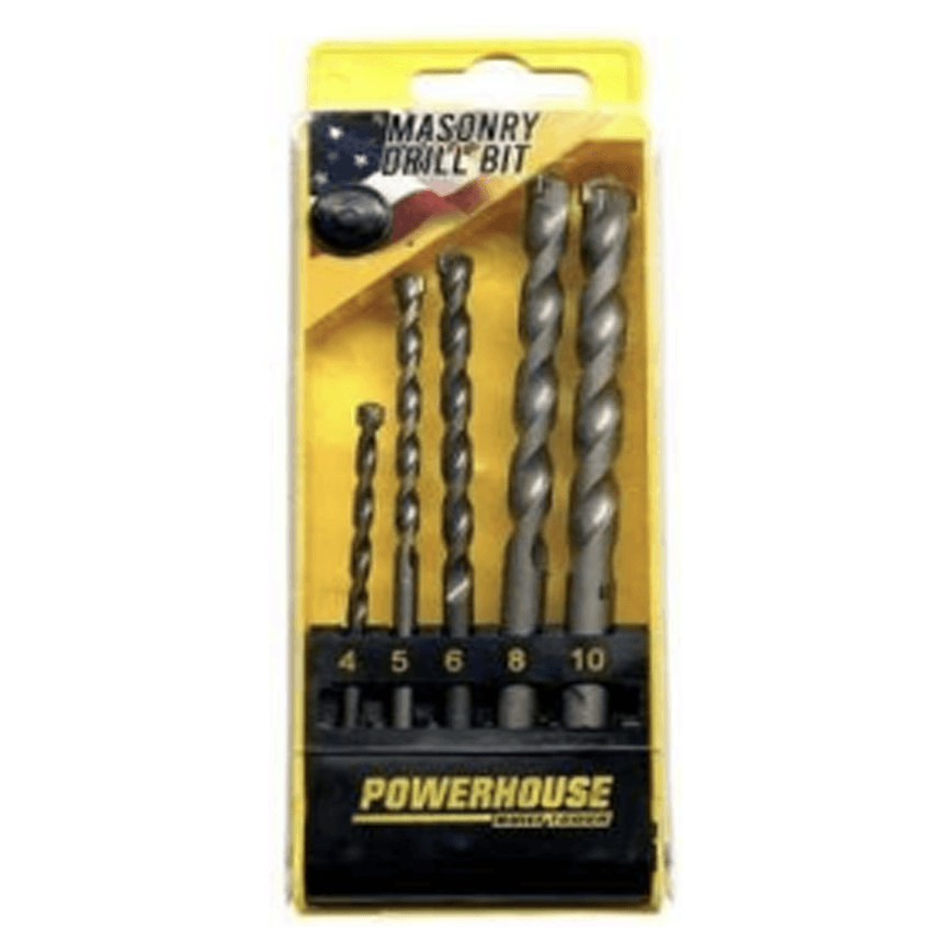 Powerhouse Masonry Drill Bit Set 5Pcs - KHM Megatools Corp. Main image