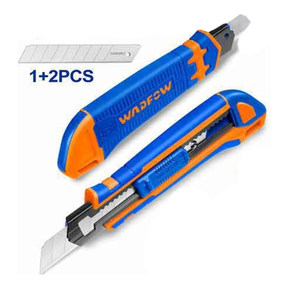 Wadfow WSK8618 Snap-off Blade Knife 18x100MM with 3-Blade | Wadfow by KHM Megatools Corp. Main image