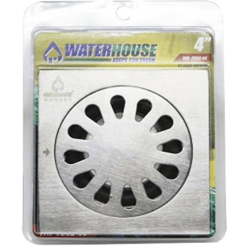 Waterhouse WH-FD02-44 Floor Drain Stainless 4"x4" - KHM Megatools Corp.