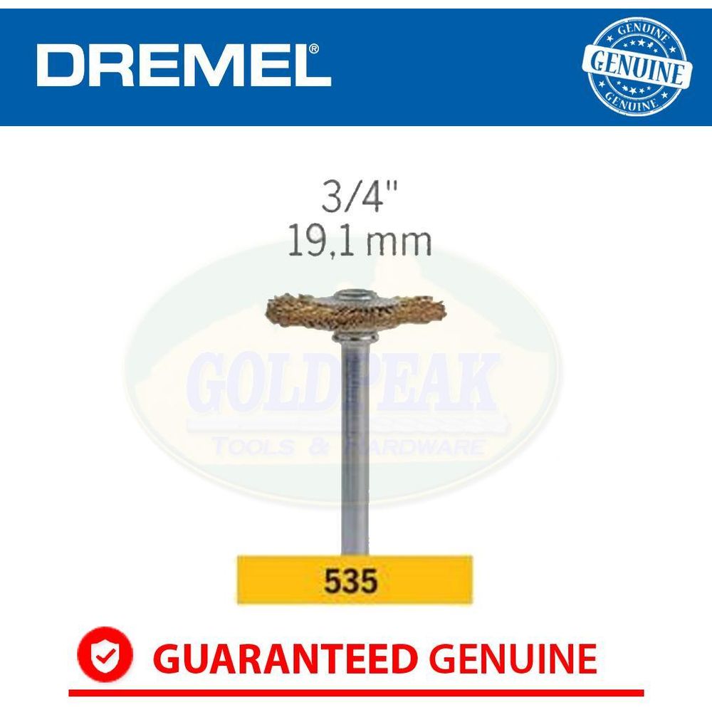Dremel 535 Brass Brush - Goldpeak Tools PH Dremel
