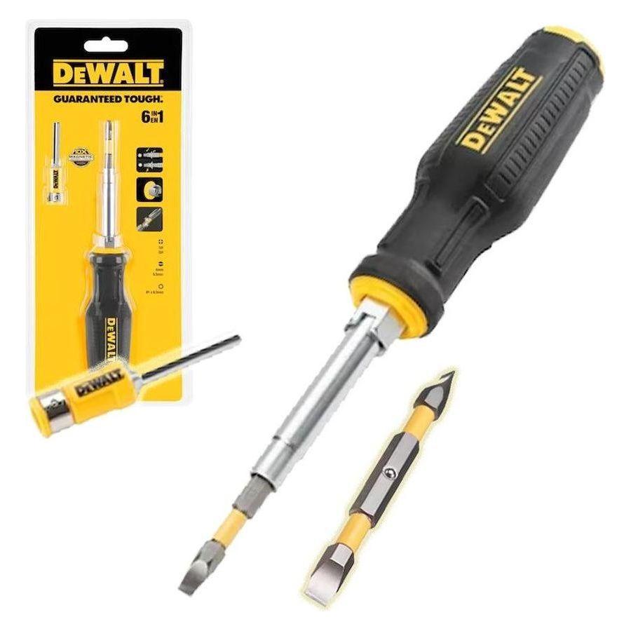 Dewalt DWHT0‐66569 Full Fit 6-way Multi-bit Screwdriver - KHM Megatools Corp. Main image