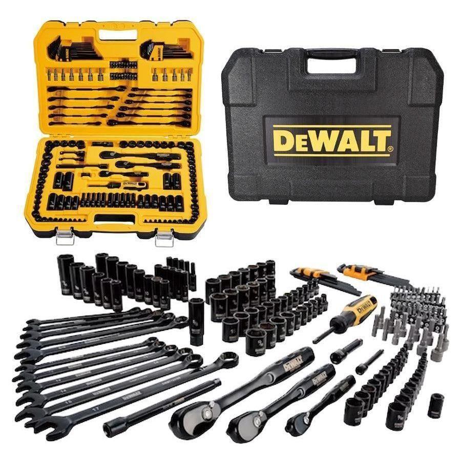 Dewalt DWMT45184 Black Chrome Polish Mechanics Tool Set With Hard Case 184pc - KHM Megatools Corp. Main image