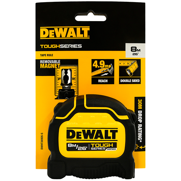 Dewalt DWHT36926-30 Steel Tape Measure 8 meters [32mm] (Tough Tape) - KHM Megatools Corp. Main image