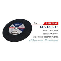 Patta EAB 0096 Flat Cut Off Wheel 14" | Patta by KHM Megatools Corp.