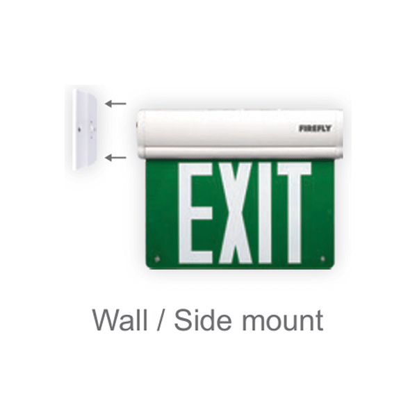 Firefly Double-Faced Exit Light with Wall/Ceiling Mount Option 3 x 1.2V ...