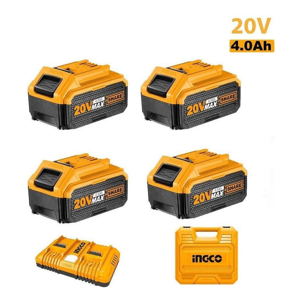 Ingco FBCLI20244 Li-Ion Battery And Charger Kit - KHM Megatools Corp. Main image