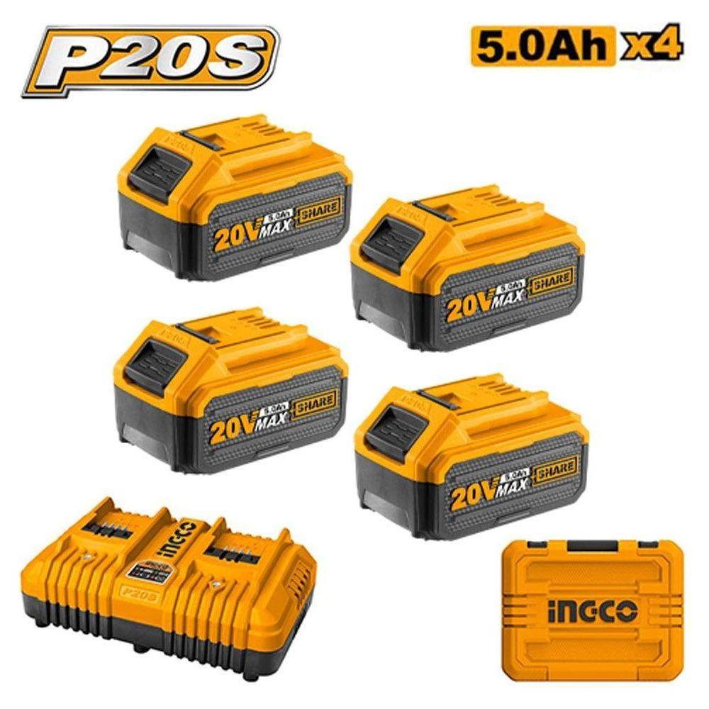 Ingco FBCLI20245 P20S Li-Ion Battery And Charger Kit - KHM Megatools Corp. Main image