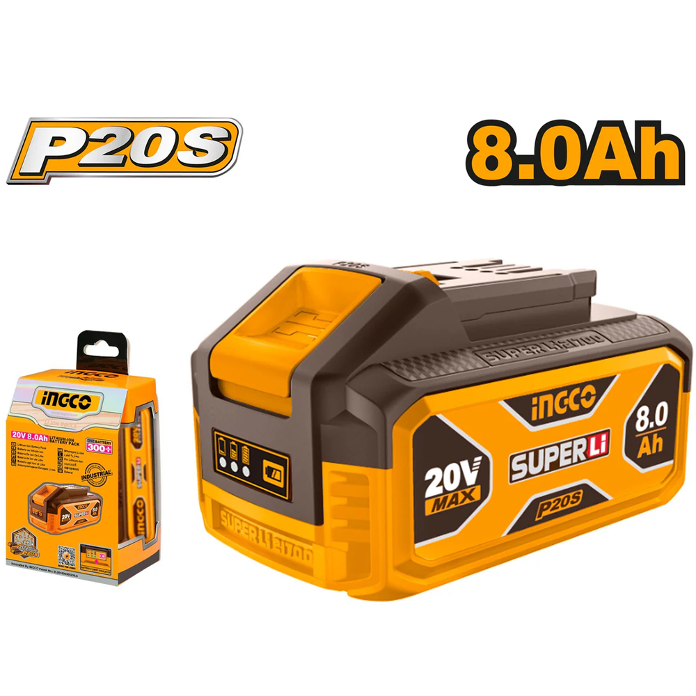 Ingco FBLI2108 Li-Ion Battery Pack 8.0Ah 20V