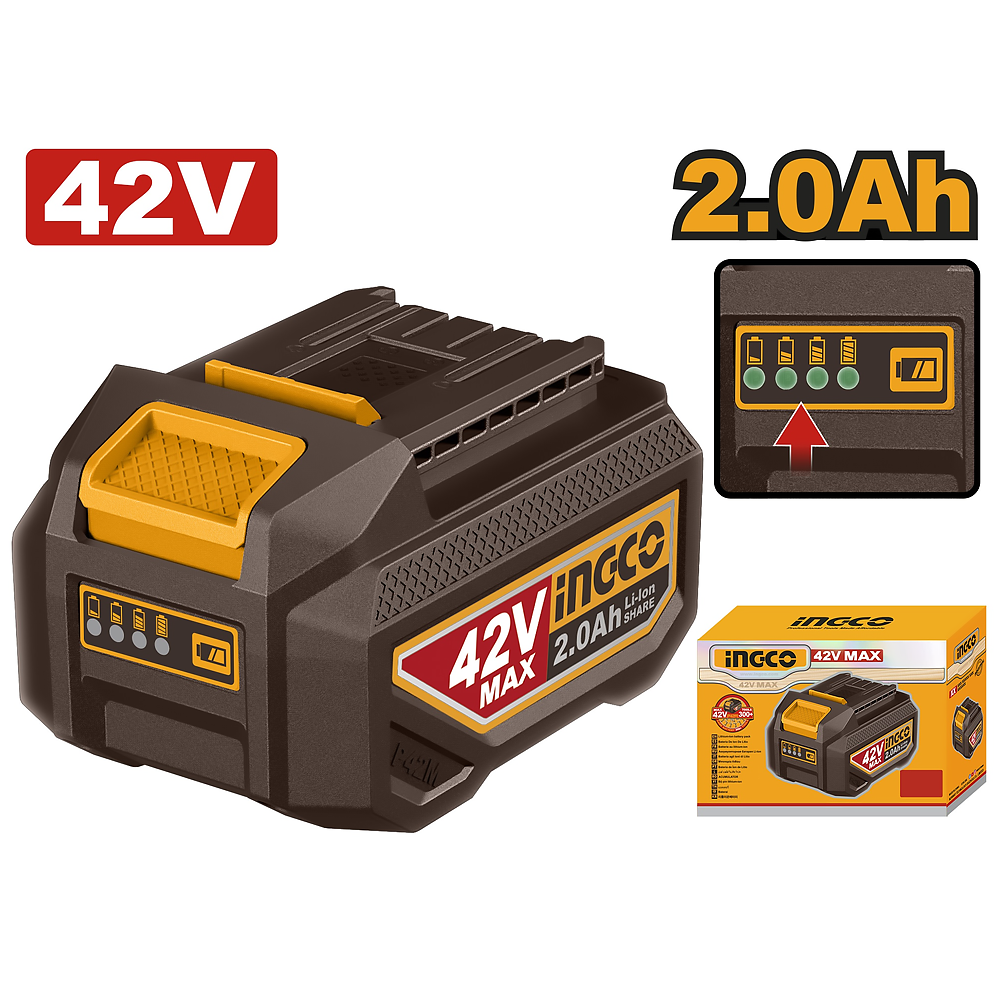 Ingco FBLI42201 42V Li-Ion Battery 2.0Ah Main image