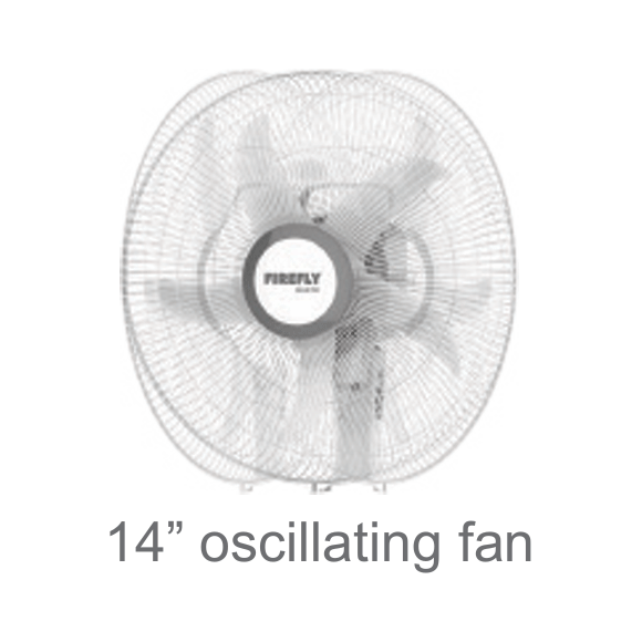 Firefly FEL6110 14” Fan with USB Mobile Phone Charger Secondary image