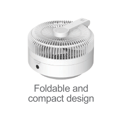 Firefly FEL661 Rechargeable Foldable Telescopic Stand Fan with Night Lamp