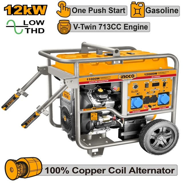 Ingco GE150006ES-5P Gasoline Generator 12KVA Secondary image