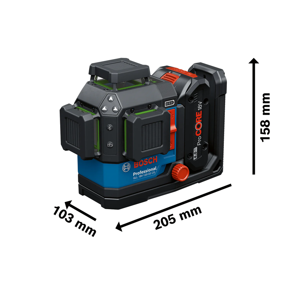 Bosch GLL 18V-120-33 CG Line Laser 12V 18V 35m (Bare) | Bosch by KHM Megatools Corp.