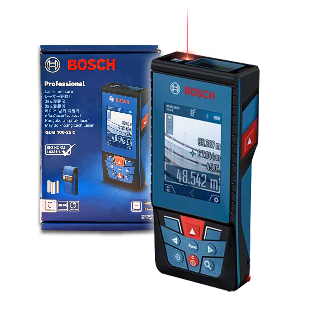 Bosch GLM 100-25 C Laser Rangefinder / Distance Measurer with Camera (100 meters) - ToolsSavvy.ph Main image
