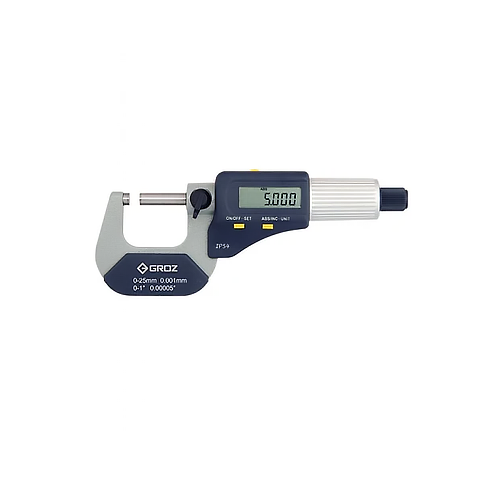 Groz Digital Outside Micrometer 0–25mm, 25–50mm