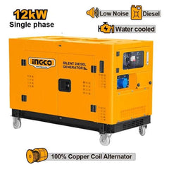 Ingco GSE150K21-5P Silent Diesel Generator 15KVA - KHM Megatools Corp.