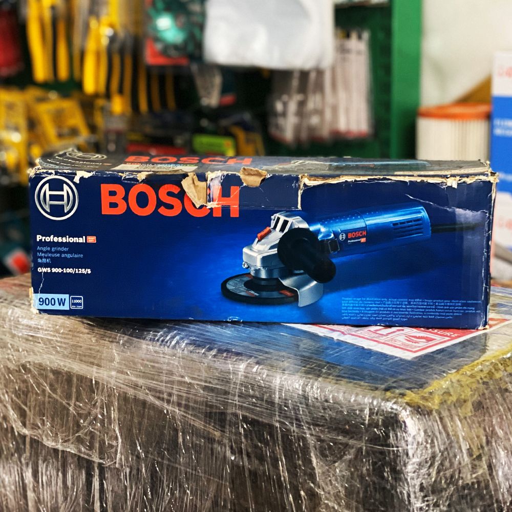 Bosch GWS 900-100 S Angle Grinder 4" (100mm) 900W [Variable Speed] (Damaged Box) | Discounts by KHM Megatools Corp. Main image