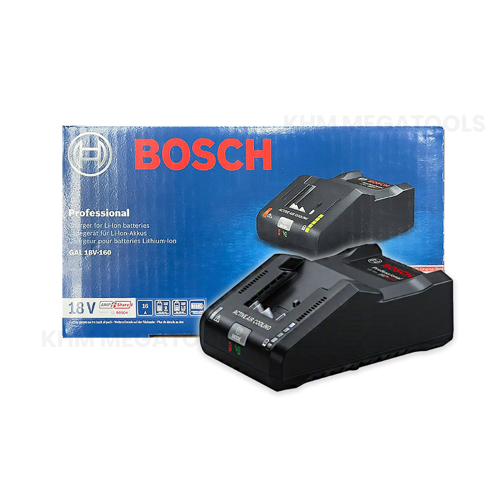 Bosch GAL 18V-160 18V Battery Fast Charger (1 600 A02 T5G) | Bosch by KHM Megatools Corp.