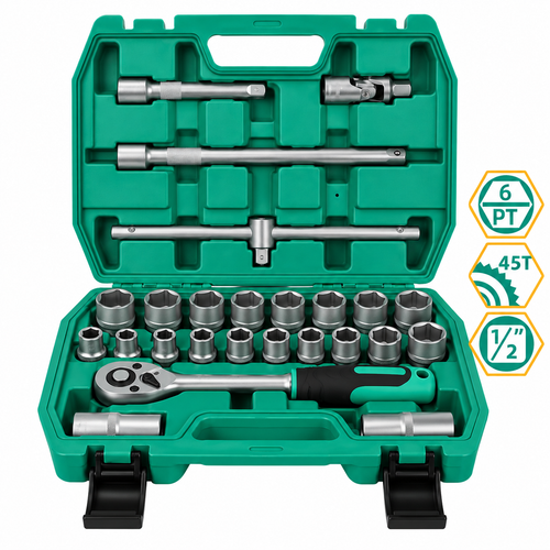DCA A03E3903 Socket Wrench Set 25Pcs 1/2" Dr.