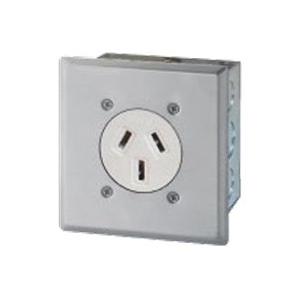 Royu WH941/SL Flush Mount Range Outlet with Stainless Plate & Box 30A (Classic) | Royu by KHM Megatools Corp. Main image