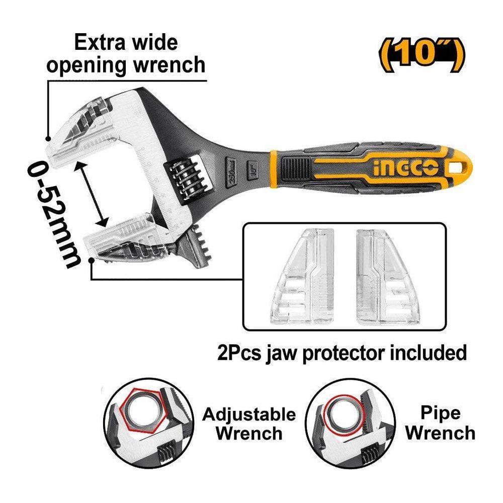 Ingco HADWG0810 2-IN-1 Adjustable Wrench Secondary image