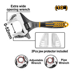 Ingco HADWG0810 2-IN-1 Adjustable Wrench - KHM Megatools Corp.