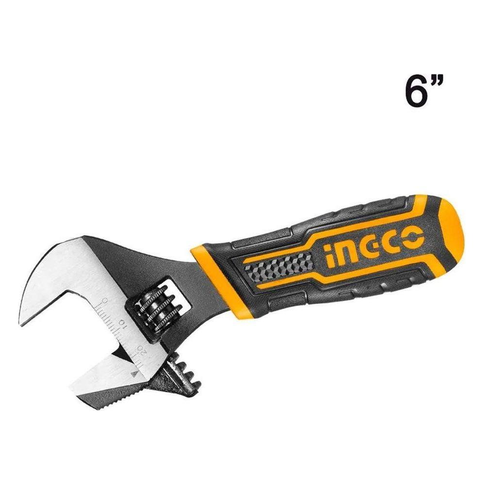 Ingco HADWS088 2-IN-1 Stubby Adjustable Wrench - KHM Megatools Corp. Main image