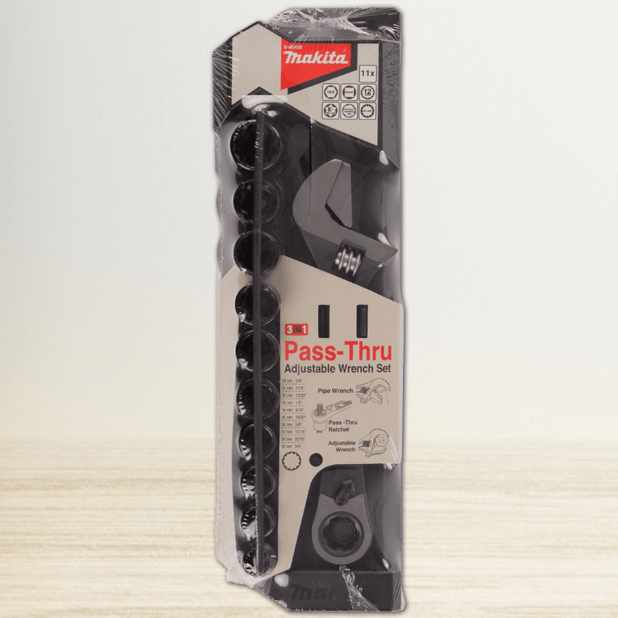 Makita B-65458 11pcs Pass-Thru Adjustable Wrench Set Secondary image