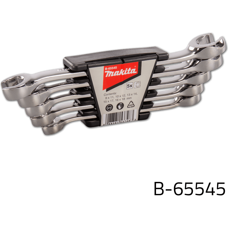 Makita B-65545 5pcs Flare Nut Wrench Set - KHM Megatools Corp. Main image