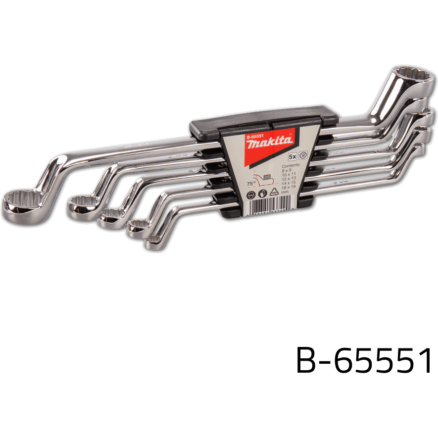 Makita B-65551 5pcs Double Box Wrench Set - KHM Megatools Corp. Main image