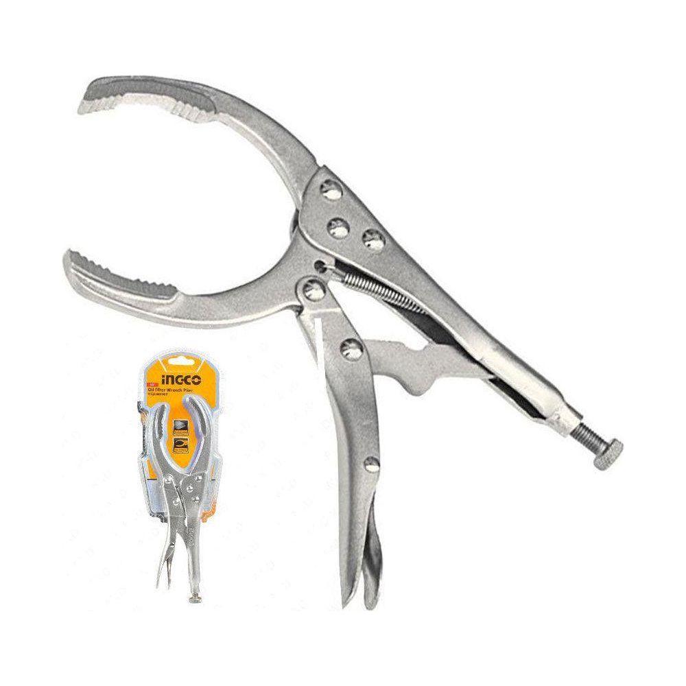 Ingco HCJLW0509 Oil Filter Wrench Plier 10" - KHM Megatools Corp. Main image