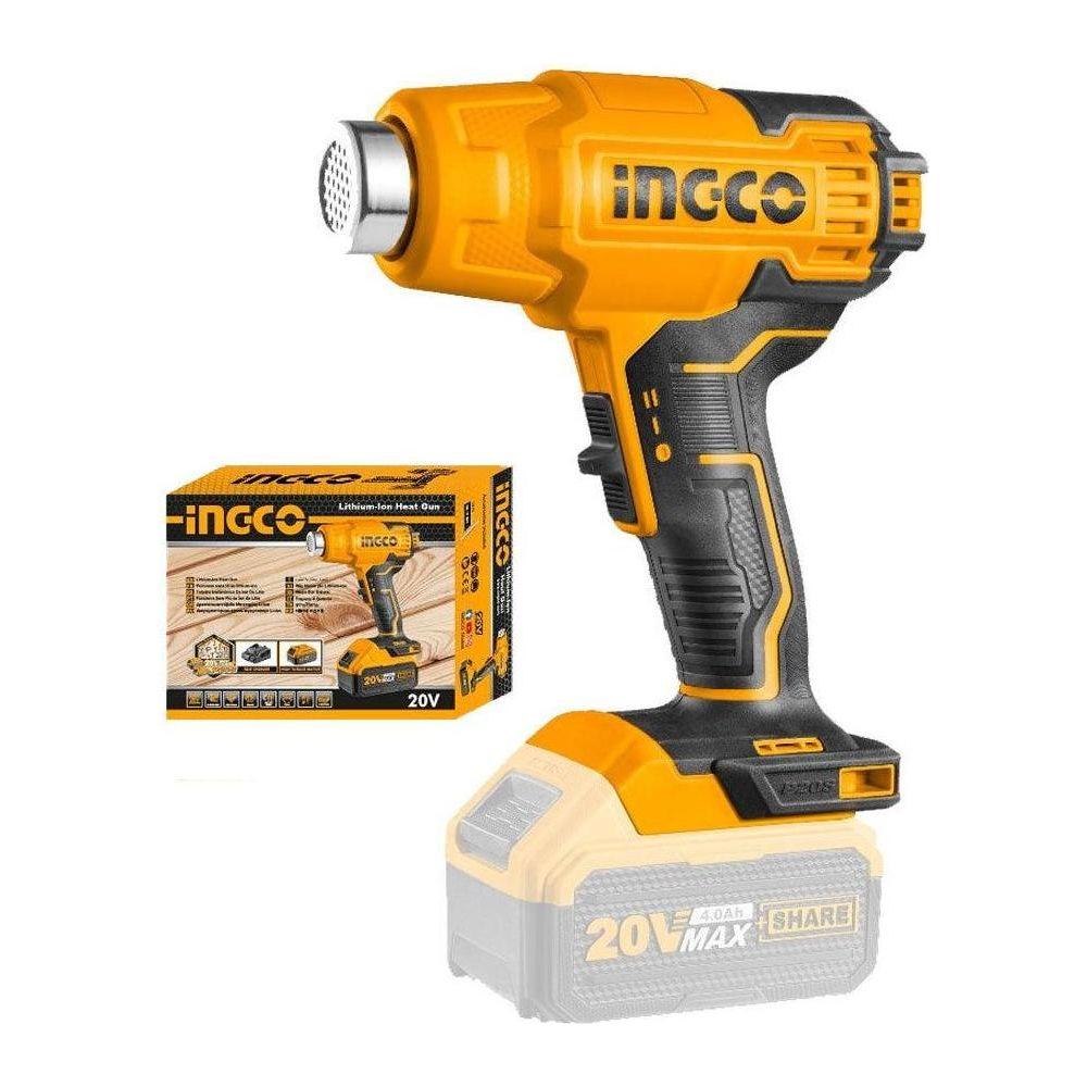 Ingco HGLI20025 Li-Ion Heat Gun 20V - KHM Megatools Corp. Main image