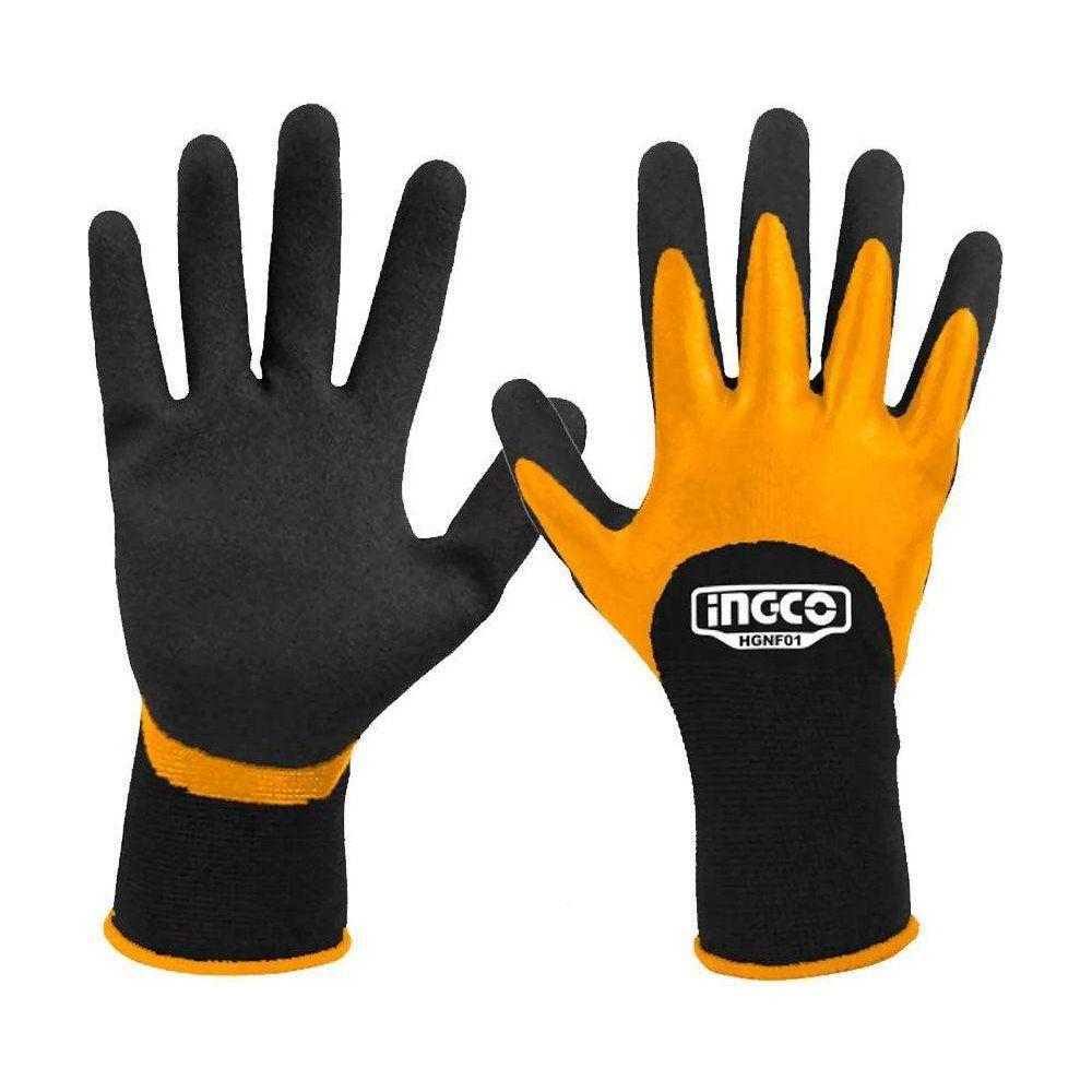 Ingco HGNF01 Nitrile Frosted Coated Gloves - KHM Megatools Corp. Main image