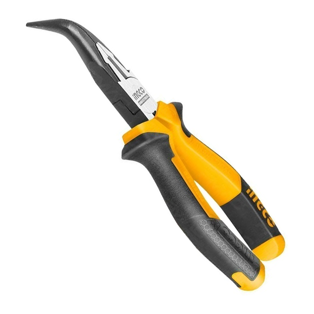 Ingco HHBNP28201 High Leverage Bent Nose Pliers 8" | Ingco by KHM Megatools Corp. Main image