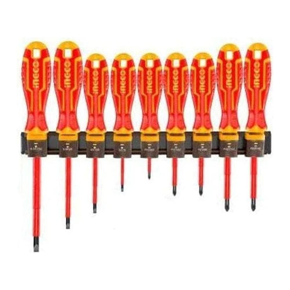 Ingco HKISD0908 Insulated Screwdriver 9Pcs Set - KHM Megatools Corp.