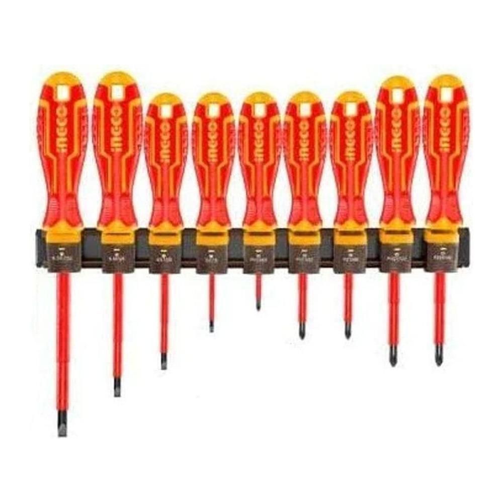 Ingco HKISD0908 Insulated Screwdriver 9Pcs Set - KHM Megatools Corp. Main image
