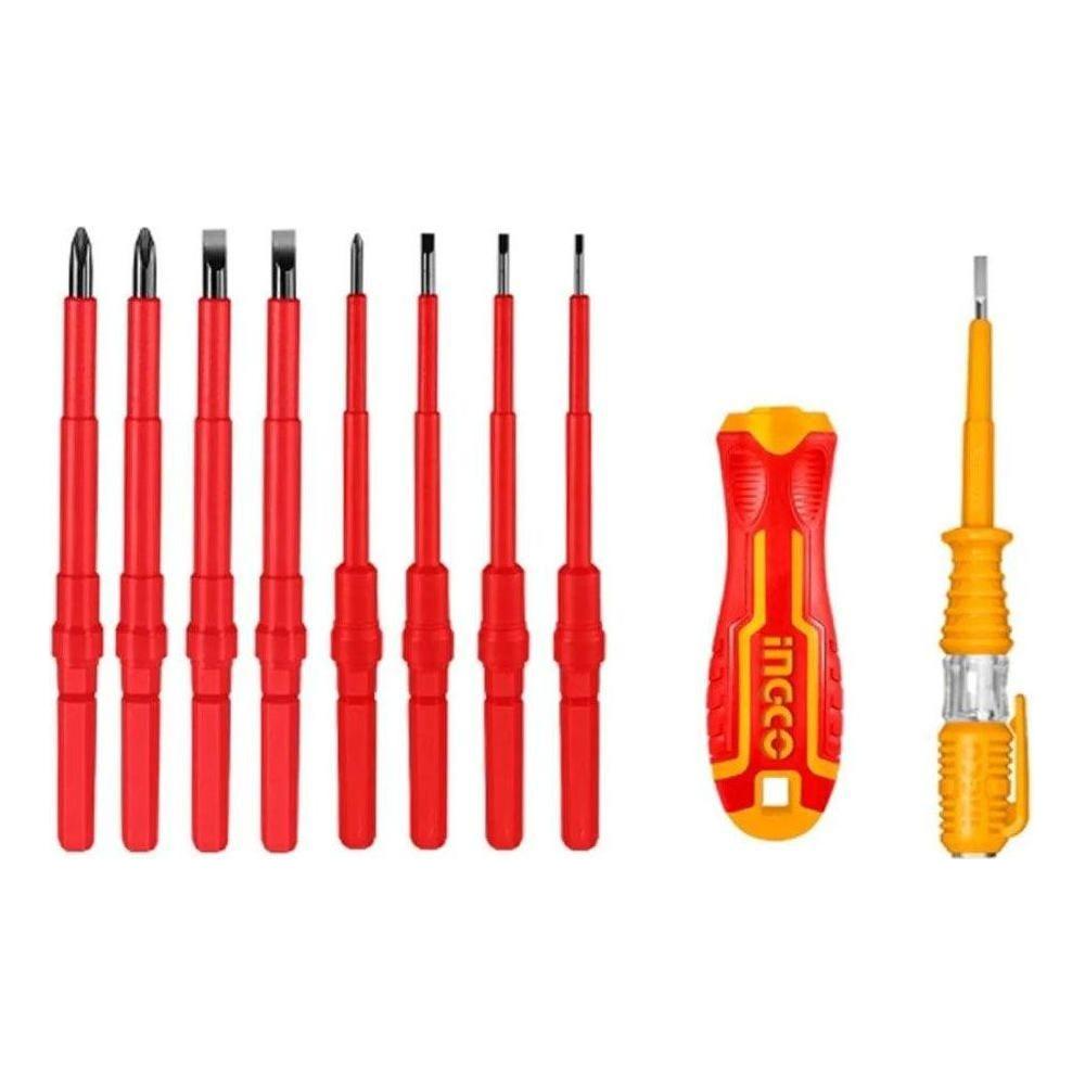 ingco HKISD1008 Interchangeable Insulated Screwdriver Set - KHM Megatools Corp. Main image
