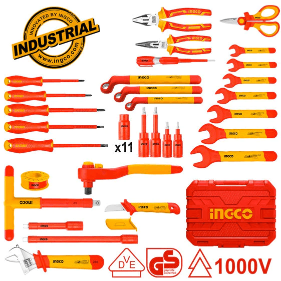 Ingco HKITH4101 41pcs Insulated Hand Tools Set 1000V - KHM Megatools Corp.