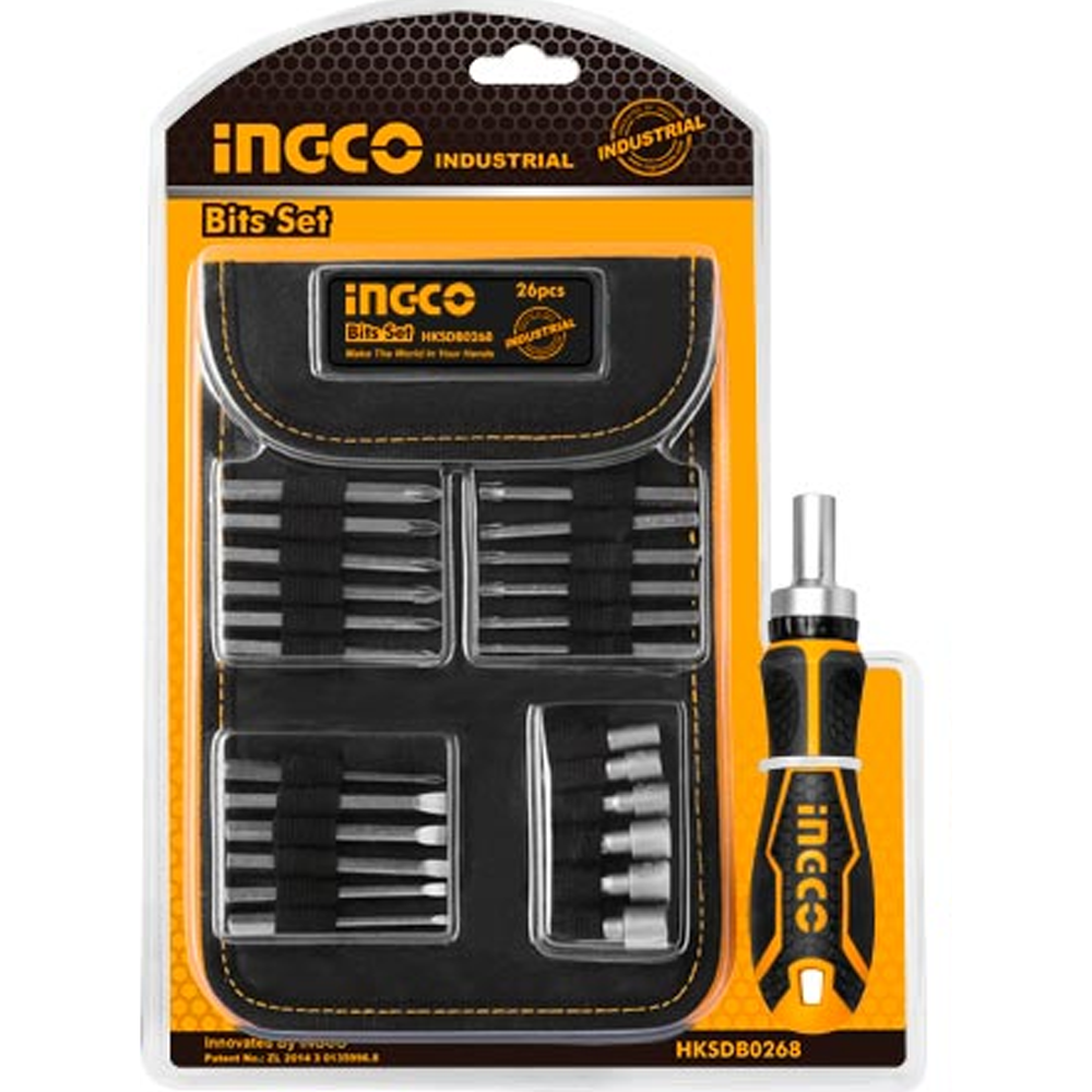 Ingco HKSDB0268 Screwdriver Bit Set 26Pcs | Ingco by KHM Megatools Corp. Main image