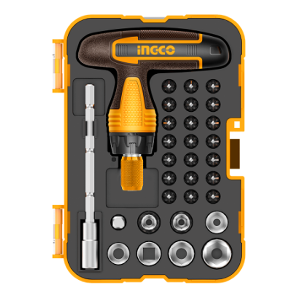 Ingco HKSDB0318 T-Handle Wrench Screwdriver Set 31Pcs | Ingco by KHM Megatools Corp. Main image