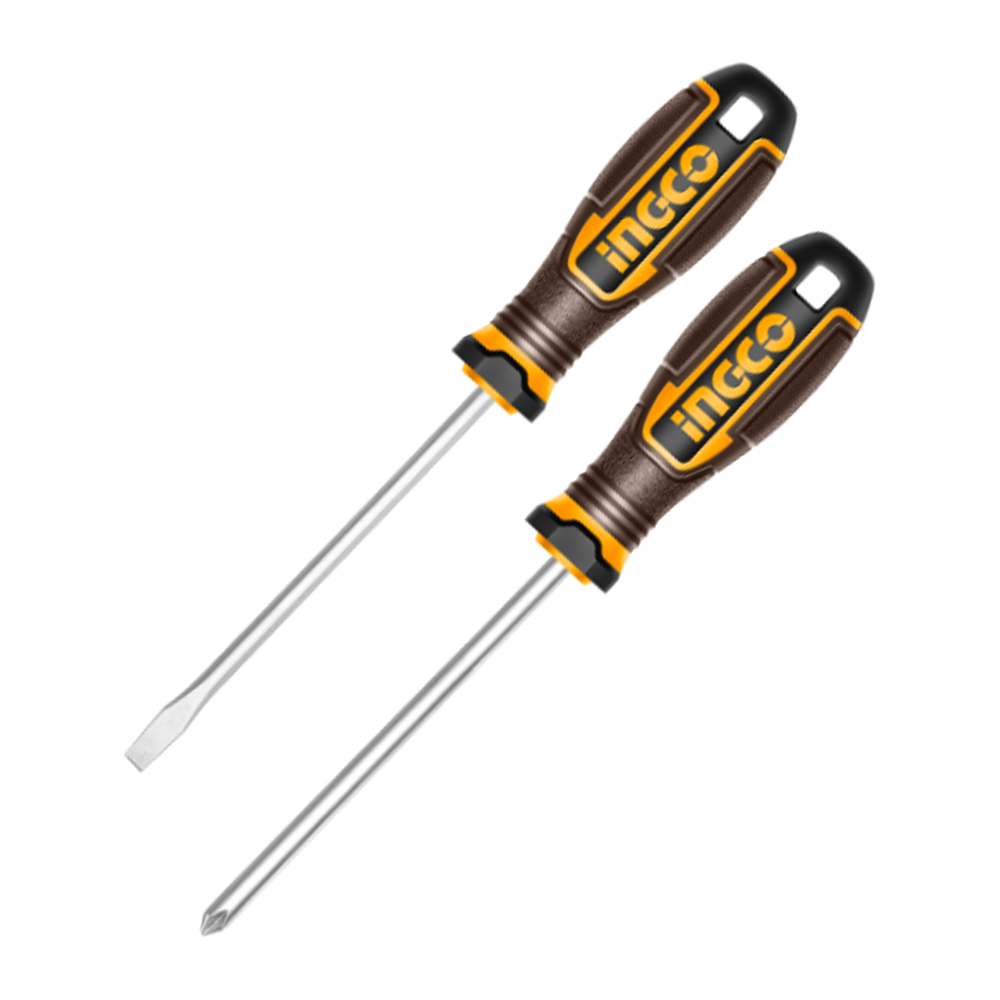 Ingco HKSDS0228 Screwdriver Set 2Pcs 125MM | Ingco by KHM Megatools Corp. Main image