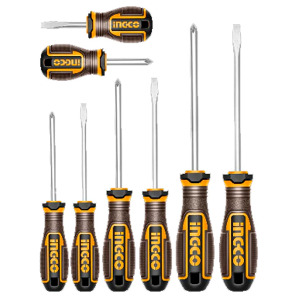 Ingco HKSDS0828 Screwdriver Set 8Pcs | Ingco by KHM Megatools Corp. Main image