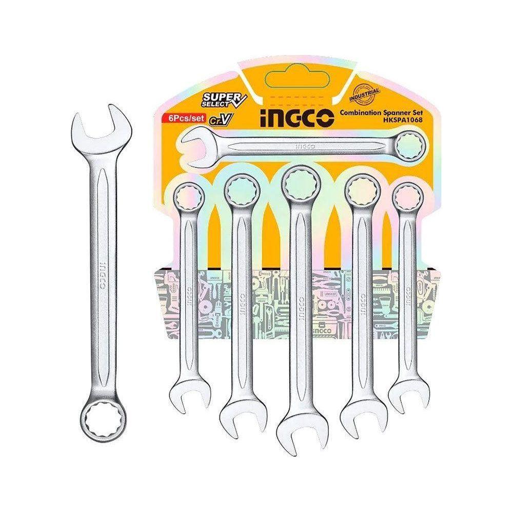 Ingco HKSPA1068 Combination Spanner Set - KHM Megatools Corp. Main image
