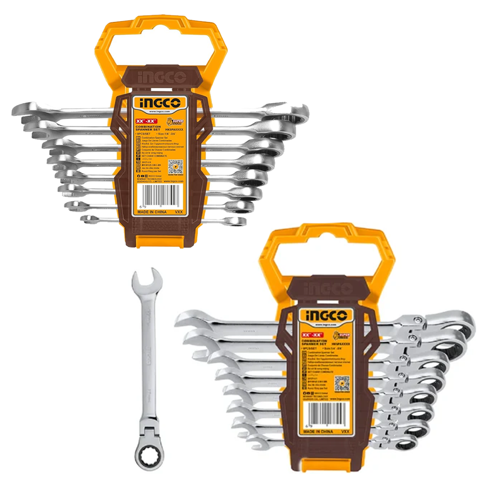 Ingco HKSPAR2016 Rachet Spanner Set 16Pcs | Ingco by KHM Megatools Corp. Main image